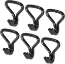 MECCANIXITY Ratchet Double J Strap Hook Load 6613 Lbs for 2" Tie down Strap Webbing Car Truck Trailer Pack of 6 Electrophoretic