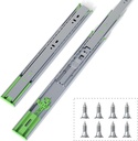 6 Pairs 14 Inch Soft Close Drawer Slides Side Mount, 3 Fold Full Extension Ball Bearing Drawer Runners, Self Closing Heavy Duty Drawer Glide Rails for Kitchen Cabinet, Tool Box