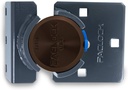 Paclock'S KT2173A/779 Hasp and Puck Combo Kit, Buy American Act Compliant, High Security 6-Pin Cylinder, One Lock Keyed to #26543 W/ 2 Keys, Brown Anod. Alum. Puck, Double Coated Grey Hasp