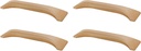 4Pcs Beech Wood Handle Kitchen Cupboard & Cabinet Handle 5" Hole Distance with Screws