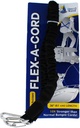Flex-A-Cord - a Black Nylon Reinforced Cable 10X Stronger than Normal Bungee Cords - Bungee Cords with Stainless Steel Carabiner Hooks - Bungee Storage Solution Holds up to 300Lbs (36" Length)