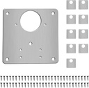 10 Set Cabinet Hinge Repair Plate Stainless Steel Fixed Plates Equipped with Installation Screws Suitable for Fixing Kitchen Cabinets Doors and Windows Wooden Tables and Furniture