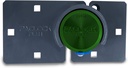 Paclock'S KT2173A/811 Hasp and Puck Combo Kit, Buy American Act Compliant, High Security 6-Pin Cylinder, One Lock Keyed to #26548 W/ 2 Keys, Green Anod. Alum. Puck, Double Coated Grey Hasp