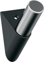 Amerock HBX37011MB26 | Acclivity Single Prong Decorative Wall Hook | Matte Black/Polished Chrome Hook for Coats, Hats, Backpacks, Bags | Hooks for Bathroom, Bedroom, Closet, Entryway