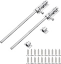 Slide Bolt Gate Latch, 304 Stainless Steel Gate Latch, 2 Pc 12 Inch Heavy Duty Security Bolt Door Latches for Wooden Fence/Shed Door/Yard Door/Barn Door/Interior and Outdoor Latch