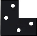 N351-506 Corner Brace, 6-Inch, Black Pack of 2