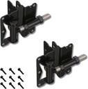 Stainless Steel Self-Closing or Non Self-Closing Pair of Hinges in Black for Aluminum Fences (AD1006B)