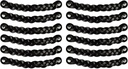 Brute Strength - Leather Drawer Pulls - Braided - Black - 12 Pcs - 7-7/8 X 1 ’’ - Leather Handle - Leather Dresser Pulls - Cabinet Knobs Dresser Knobs - Dresser Handles