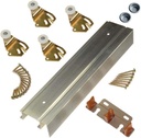 2200F Series Bypass Track and Hardware Set for 2 Doors 48-Inch