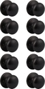 Home Improvement Direct 10 Pack Dummy Door Knob, Oil Rubbed Bronze No Lock & Non-Turning Single Sided round Knobs, Flat Ball Knob without Lock for Interior Use
