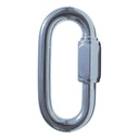 Zinc Plated Oval Quick Link 1/4" - Marine Grade, Chain Link Connectors, Threaded Screw Links (Pack of 50)