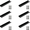 Finger Edge Pulls 6Pcs Cabinet Handlescabinet Pulls Furniture Drawer Handles Modern Concealed Tab Pulls for Home Kitchen Cabinet Drawers