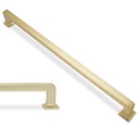 10 Pack 10 Inch Kitchen Cabinet Handles Brushed Gold Cabinet Pulls Zinc Alloy Drawer Pulls Solid Kitchen Hardware