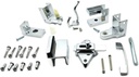 Harris Hardware TP2100 Toilet Partition Die Cast Zamac Complete Outswing Door Hardware Set, 1 In. Door 1-1/4 In. Pilaster