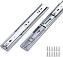 10 Pairs Soft Close Drawer Slides 20 Inches Heavy Duty Drawer Slides Side Mount Metal Ball Bearing Full Extension Dresser Drawer Slides 500 Lbs Silver