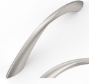 Amerdeco 10 Pack Brushed Satin Nickel 5 Inch(128Mm) Hole Centers Kitchen Arch Twisted Cabinet Pulls Cabinet Hardware Kitchen Handles for Cabinets Cupboard Handles Drawer Pulls ZH0048
