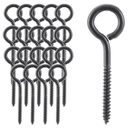 Wright Products Lag Screw Eye, 20-Pack, 4 Inch X .31 Inch - Heavy-Duty, Weather-Resistant Hardware for Outdoor and Indoor Applications - Ideal for Hanging Plants, Swing Sets, Matte Black