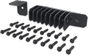 Ozco 51717 Ironwood 2-Inch Rafter Clips, Black Galvanized Steel, Hardware Included (10 per Pack)