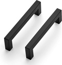 Ravinte 18 Pack 4-1/2 Inch Kitchen Square Cabinet Handles Matte Black Cabinet Pulls Black Drawer Pulls Kitchen Cabinet Hardware Kitchen Handles for Cabinets Cupboard Handles Drawer Handles