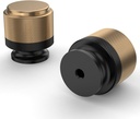 10 Pack Champagne Bronze and Black Knurled Cabinet Knobs Knurled Dresser Knobs Drawer Knobs Cabinet Hardware Cupboard Drawer Knobs for Dresser Drawers