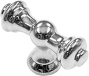 Alzassbg 10 Pack Polished Chrome Cabinet Knobs, 2.1 Inch(55Mm) Cabinet Kitchen Hardware Knob for Cupboard and Drawer AL6085CP