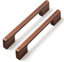 Goo-Ki 6-Park Antique Copper Drawer Handles 3-3/4 In（96Mm） and 5 in (128Mm) Hole Centers Straight Bar Pull,Antique Copper Solid Cabinet Pulls for Kitchen Cabinets and Dresser Drawers 1816-AC-96