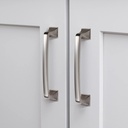 Cabinet Pulls,10 Pack 5 Inch(128Mm) Brushed Nickel Cabinet Handles Hardware for Kitchen Cupboard Closet Bathroom Dresser Drawer,Zinc Alloy