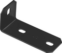 National Hardware N351-498 3 X 3 X 1/8 Black Offset Leg Corner Brace
