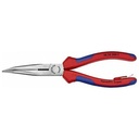 Knipex Long Nose Plier,8" L,Serrated 26 22 200 T BKA