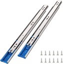 VAPSINT 6 Pairs of 16 Inch Soft Close Drawer Slides 3-Section Full Extension Drawer Slide,110 LB Capacity Side Mount Ball Bearing Metal Cabinet Drawer Hardware Slide