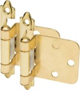 10 Pair Pack - Cosmas 15539-BB Brushed Brass Hinge Variable Overlay (Pair) [15539-BB]