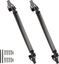 14" Gate Spring Self Closing, Heavy Duty Gate Closer Spring, Automatic Outdoor Door Spring, Adjustable Tension Gate Closure Hardware with Adjustable Tool for Wooden and Vinyl Fence, 2 Pack