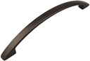 10 Pack - Cosmas 222-128ORB Oil Rubbed Bronze Arch Cabinet Hardware Handle Pull - 5" Inch (128Mm) Hole Centers