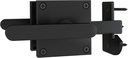 Double Side Gate Latch, Heavy Duty Aluminum Swinging Door Latch Gate Hardware,Gate Latch for Outdoor Fence, Wooden Gates, Pool Gate(Black)
