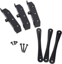 Louvers Hardware Set for Blinds and Shutters, Complete Kit for 11 Boards, Stainless Steel E-Coated Black - DHLH-02