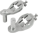 T-Post Gate Hinge Pins - Heavy Duty Gate Hanger, Hang a Gate from a Metal T Post, Steel Gate Hinges Target Hanger for Farm Gate, Garden & Backyard Gate, Easy to Install. (Patent)