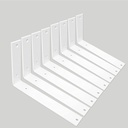 Shelf Brackets 10 Inch Wall Brackets L Brackets 8PCS Heavy Duty Brackets for Shelves Metal White Rustic Industrial Brackets for DIY Opening Shelves Project Hardware Included