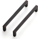 Ravinte 10 Pack Solid 5 Inch Center to Center Slim Square Bar Drawer Handles Kitchen Cabinet Handles Oil-Rubbed Bronze Drawer Pulls Kitchen Cabinet Hardware Kitchen Handles Cabinet Pulls