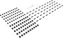 VERTIV VRA5000 Mounting Hardware (Qty 50 M6 Cage Nut,Washer,Screw, Black