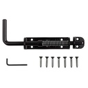 National Hardware 18 In. L Black Steel Sliding Bolt 1 Pk