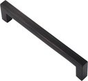 Alzassbg 15 Pack Oil Rubbed Bronze Cabinet Pulls, 5 Inch(127Mm) Hole Centers Cabinet Handles Square Kitchen Hardware for Drawer Dresser Handle Pull AL3041ORB