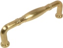 10 Pack - Cosmas 4313-96BB Brushed Brass Cabinet Hardware Handle Pull - 3-3/4" (96Mm) Hole Centers