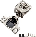 30 Pack 1 3/8" 3D Overlay Soft Close Cabinet Hinges for Face Frame Kitchen Cabinet, 3 Way Adjustability, Self Closing Concealed Cabinet Hinges-105 Degree