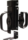 Hardware Essentials 852505 Hardware Essentials Black Swinging Door Latches - for 3/4" to 2-1/4" Door