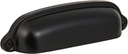 HARPOON 10 Pack Bin Cup Handle Pulls,Vintage Drawer Pulls,Cabinet Hardware,Shell Handle,3.78 Inch Black