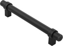 Alzassbg 10 Pack Cabinet Handles Matt Black, 5 Inch(128Mm) Hole Centers Cabinet Pulls Straight Bar Kitchen Hardware Drawer Dresser Handle Pull AL3081MB