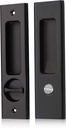NCL Hardware Sliding Door Handle for Bath, Barn Door Flush Handle, Privacy round Pocket Lock
