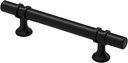 Alzassbg 10 Pack Matt Black Cabinet Pulls, 3-3/4 Inch(96Mm) Hole Centers Kitchen Hardware Cabinet Handles for Cabinets and Drawers AL3097MB