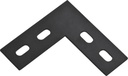 National Hardware N351-504 4.5 X 1-1/2 X 1/8 Black Corner Plate