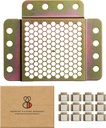 74 Pcs Complete Picture Hanging Kit - Adjust Frames Any Direction - Heavy Duty - for Mounting Wood Frames and Canvases on Drywall - Rated at 35 Lbs per Set - Hangs 6 Frames
